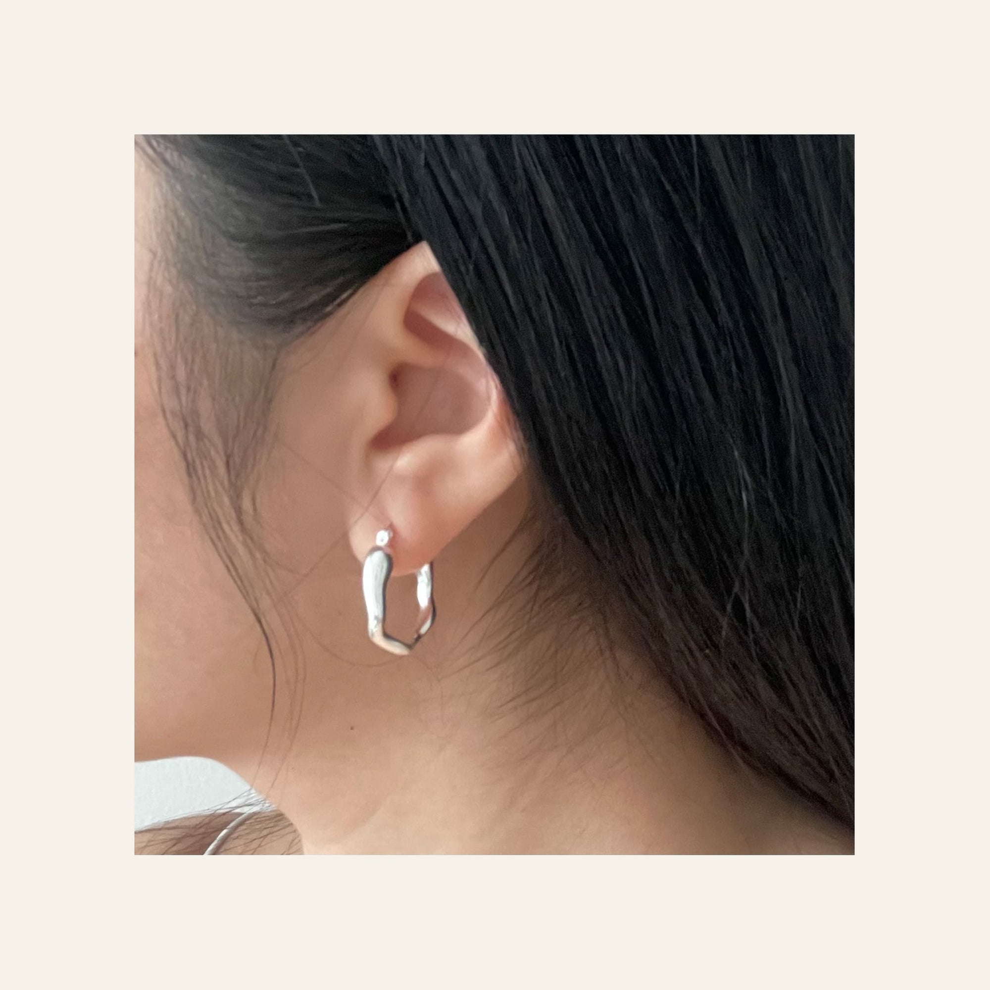 Silver Hoop Earrings