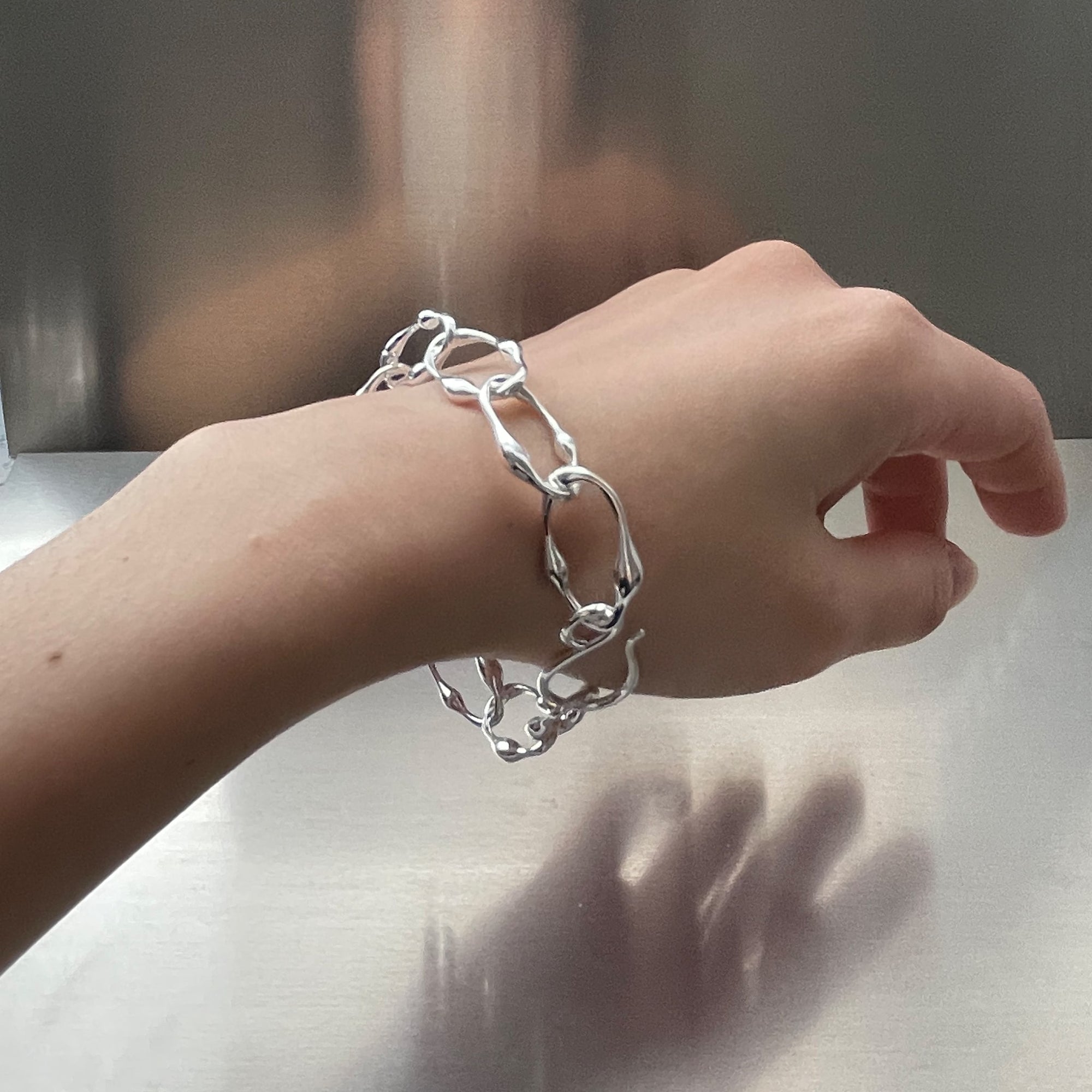 Hollow Chain Link Bracelet