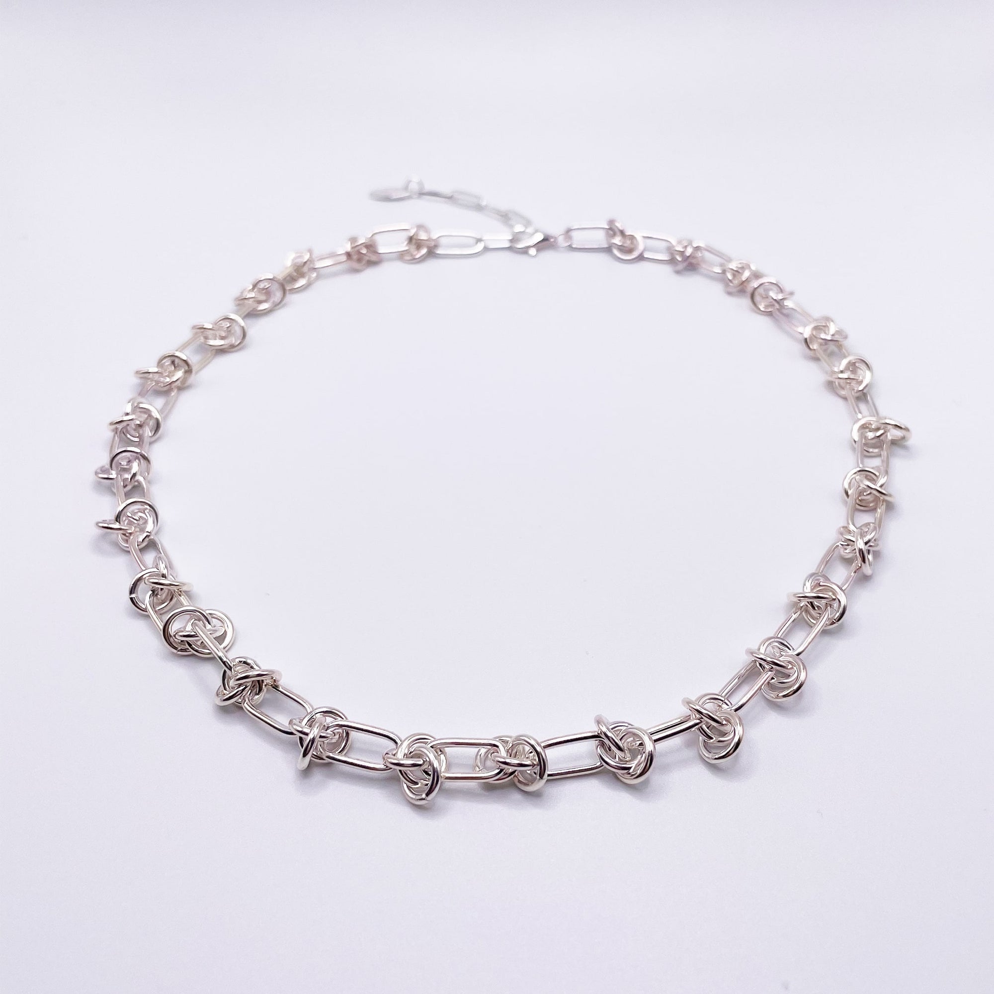 Silver Chain Link Necklace