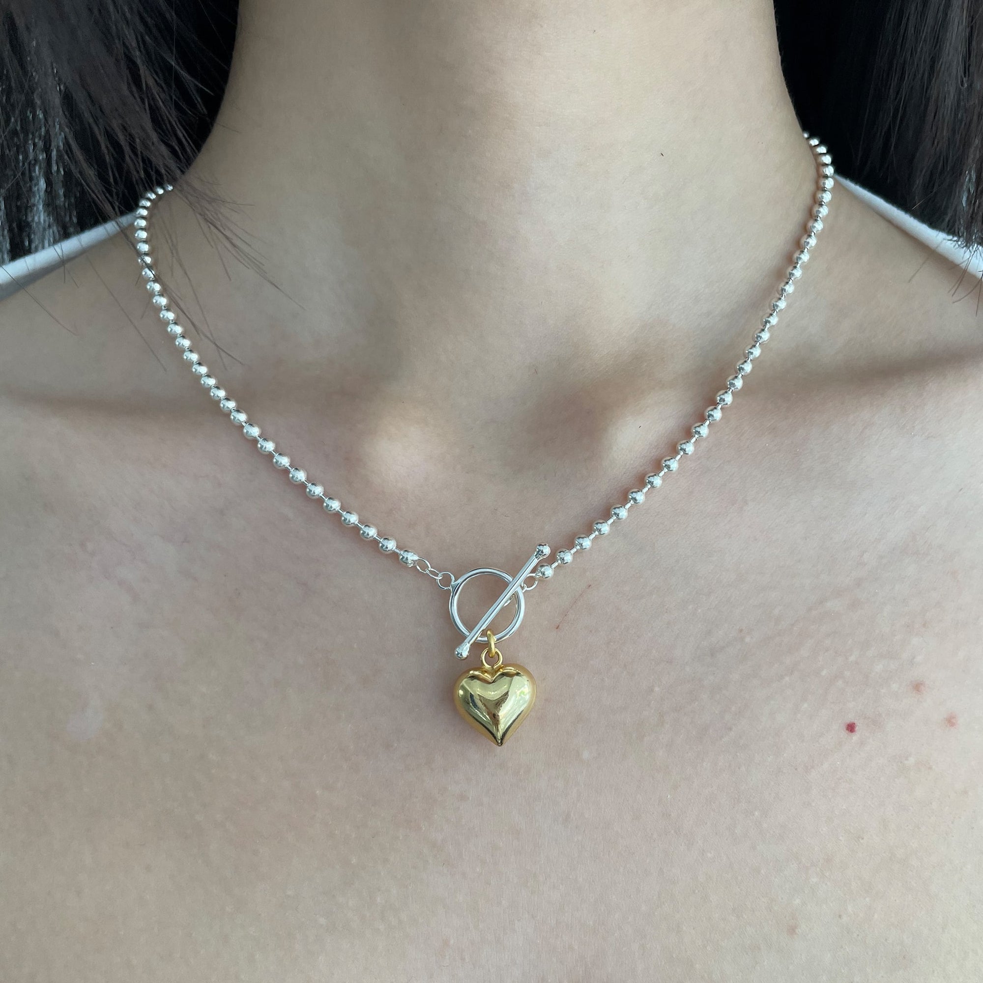 Pinball Heart Necklace