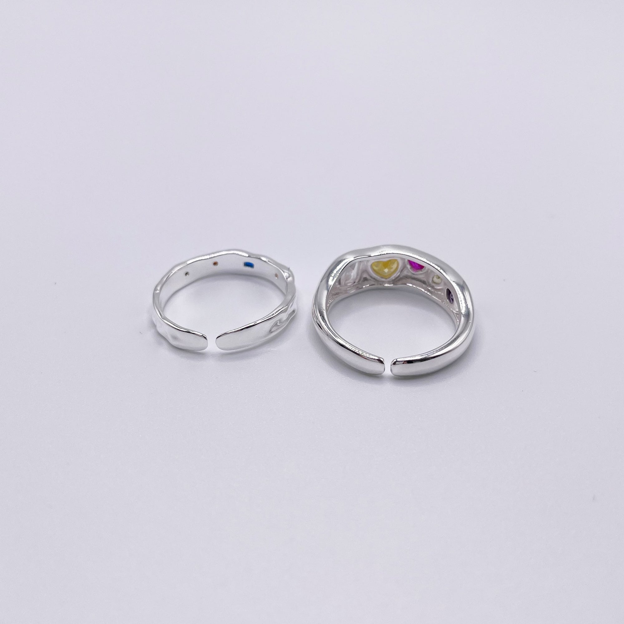 Multicolour Ring Set