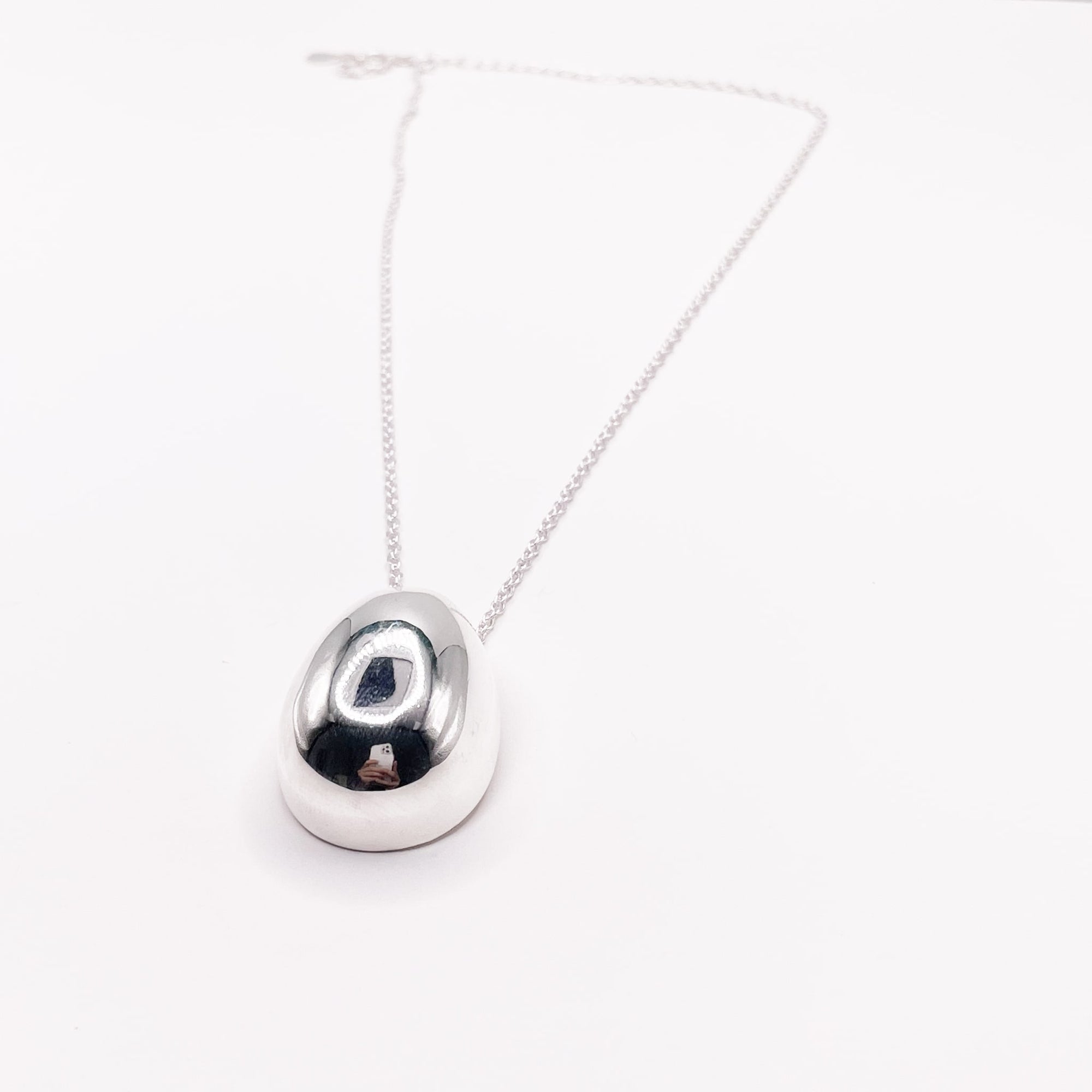 Water Drop Silver Necklace