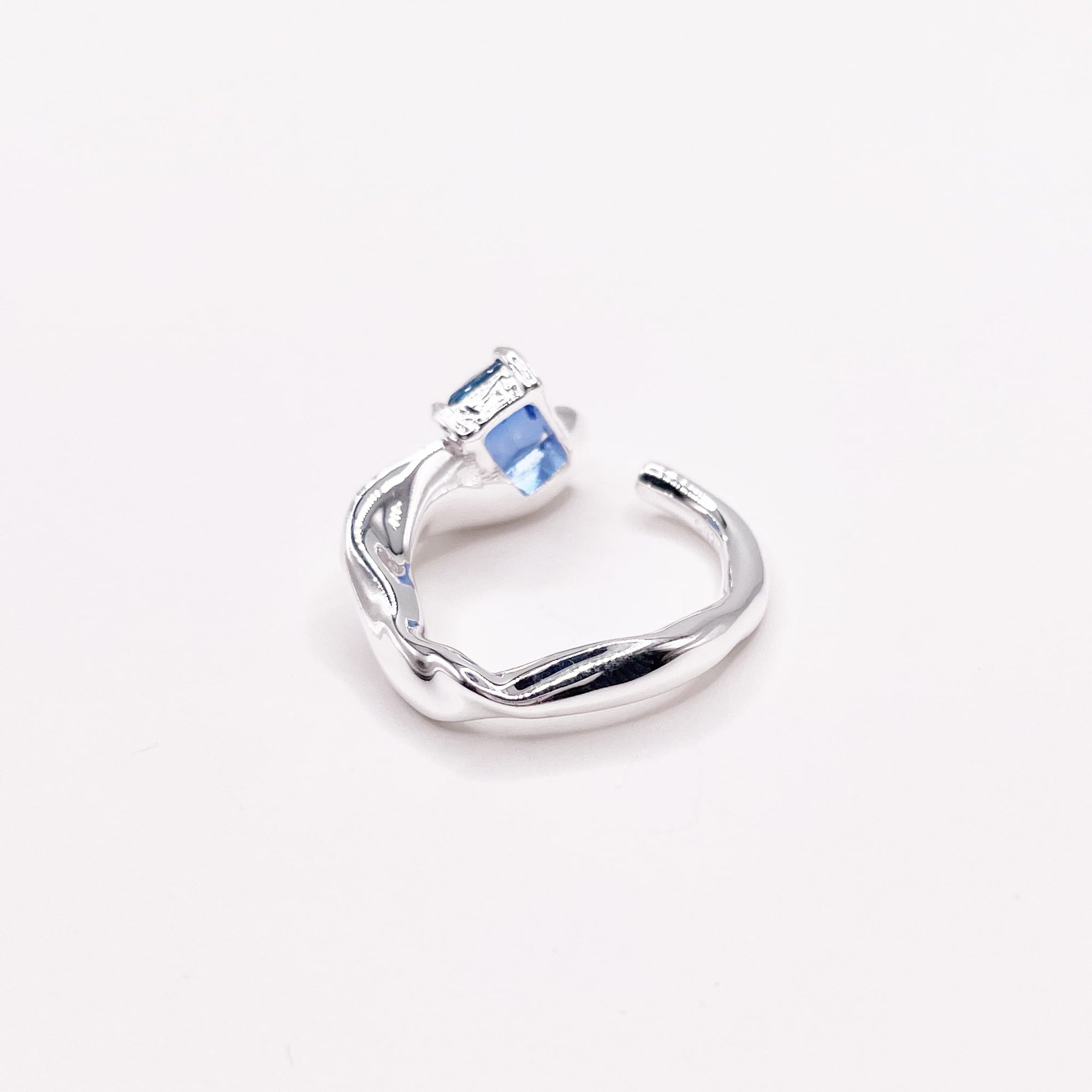 Ombre Stone Ring Silver