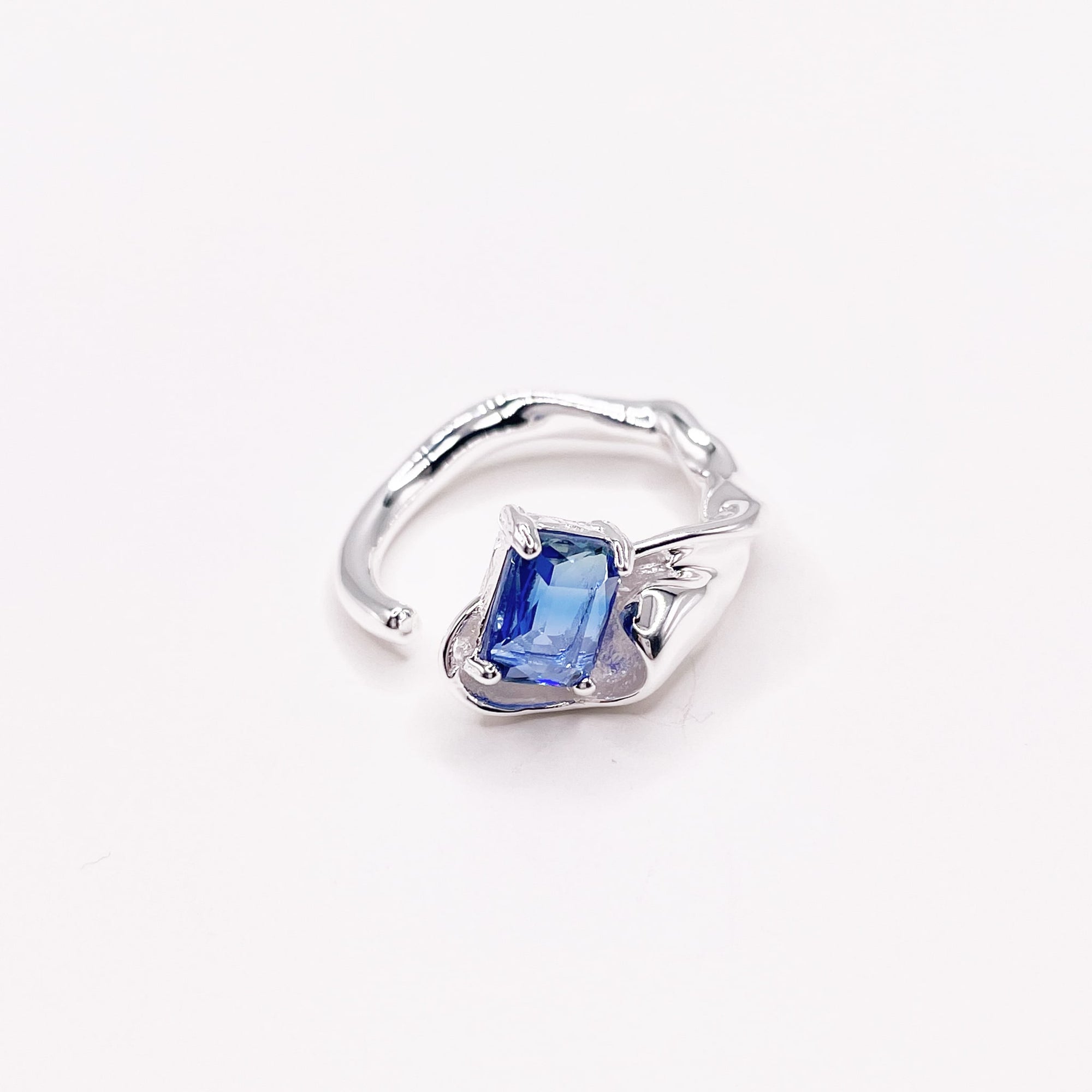 Ombre Stone Ring Silver