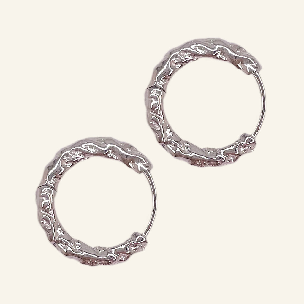 Textured Hoop Earrings