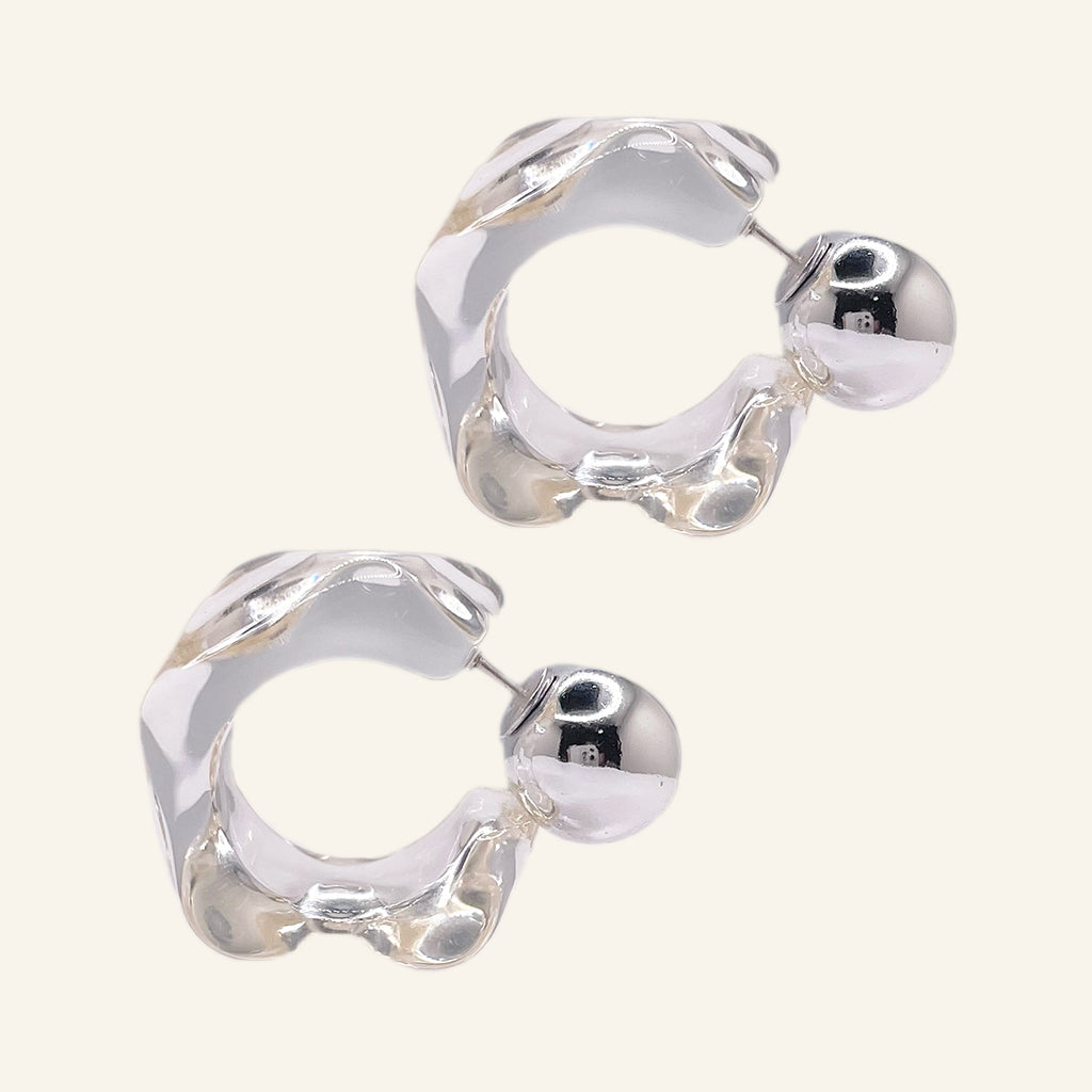 Transparent Hoop Earrings