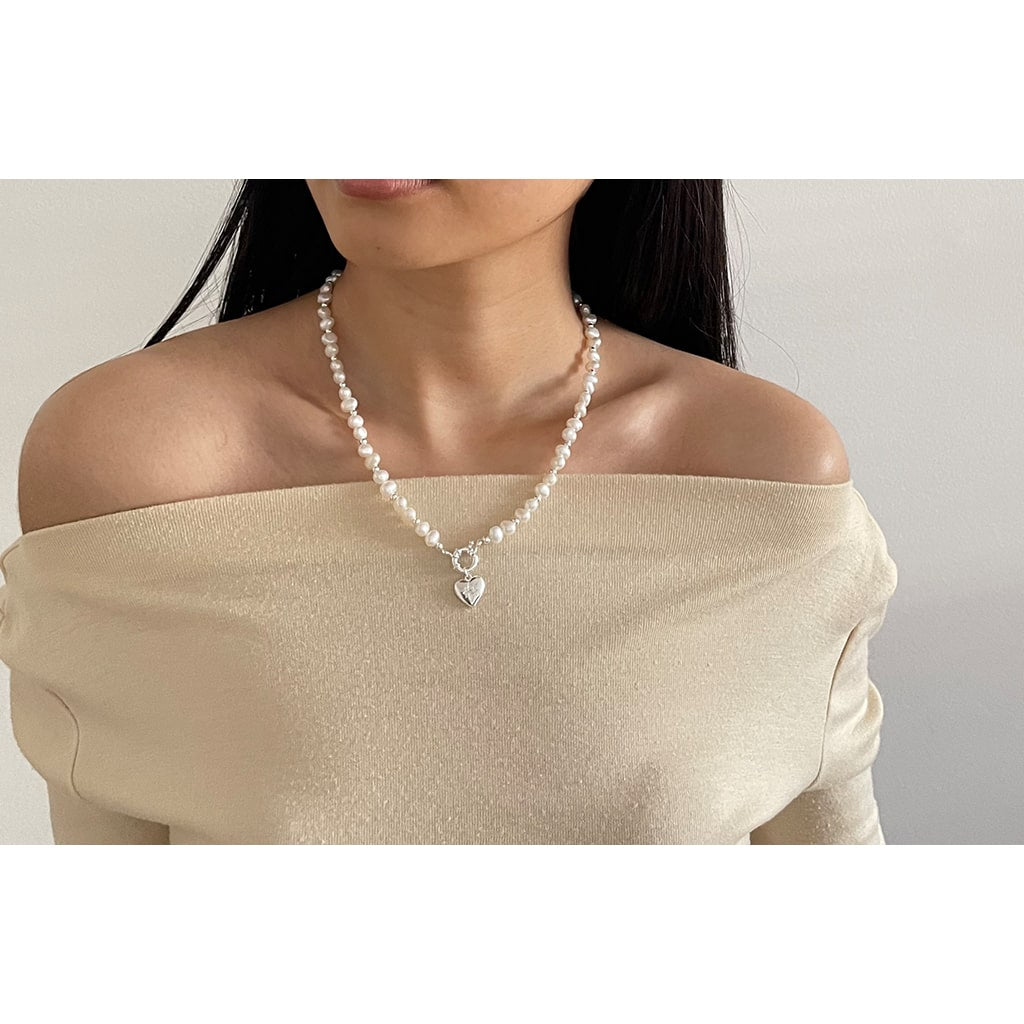 Pearl Heart Necklace