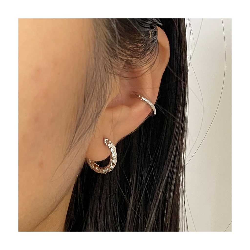 Textured Hoop Earrings