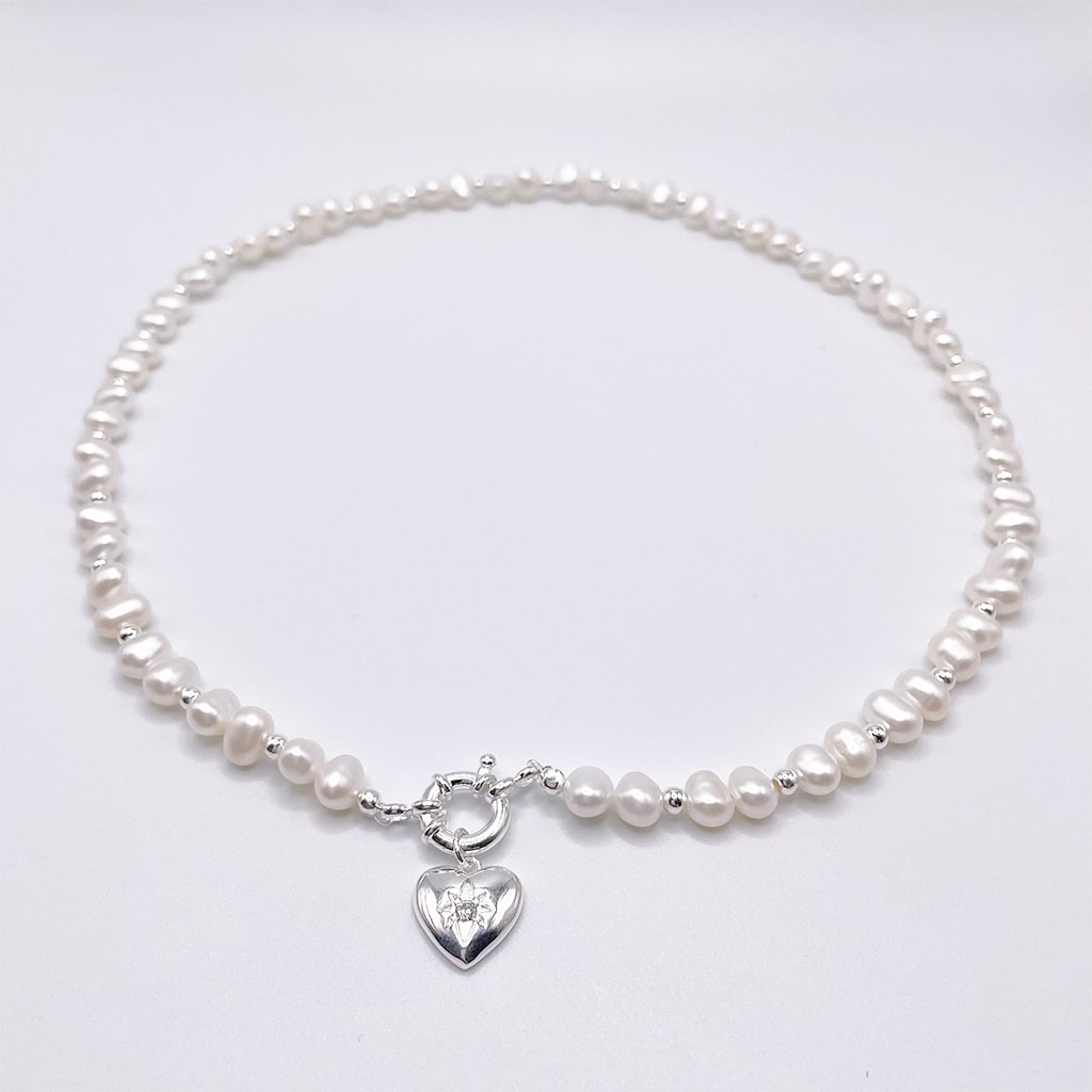 Pearl Heart Necklace
