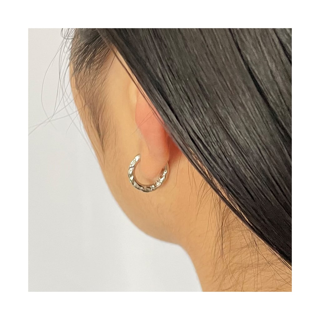 Textured Hoop Earrings