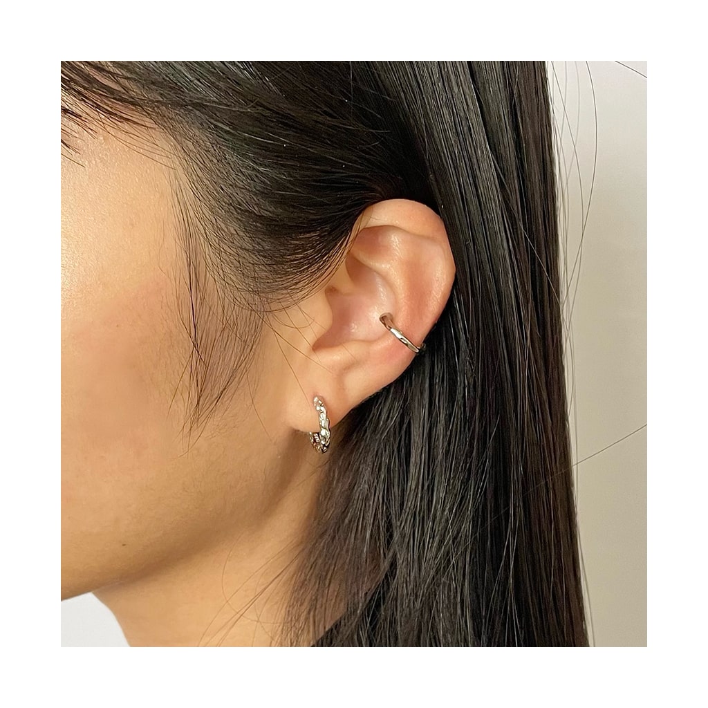 Textured Hoop Earrings
