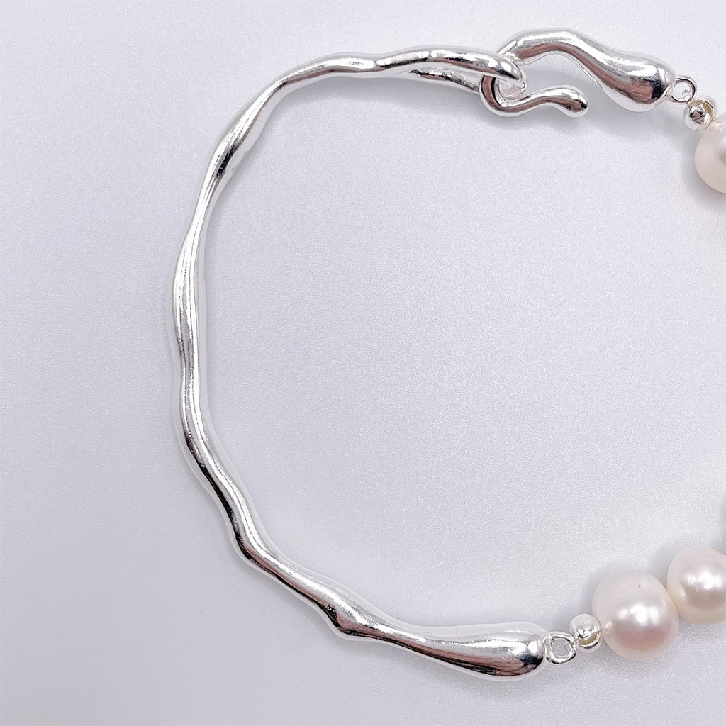 Geometric Pearl Bracelet