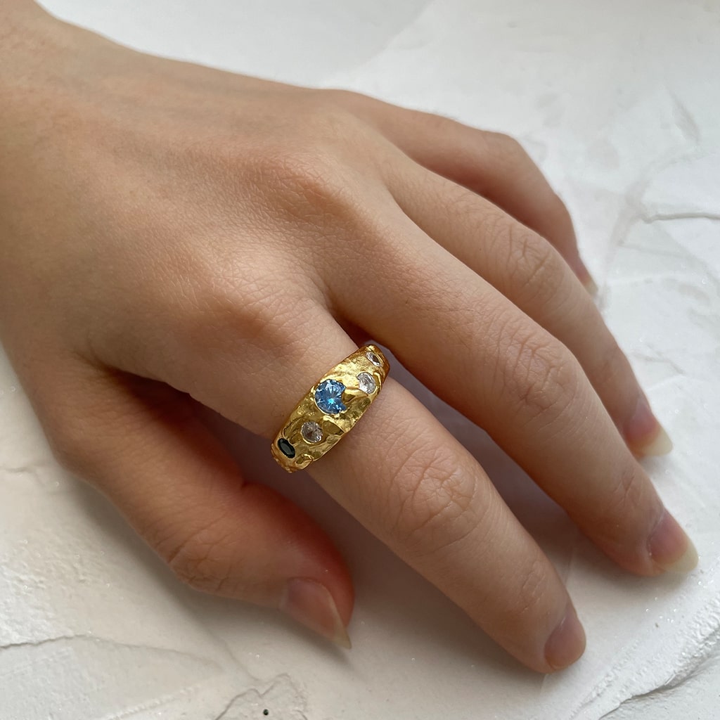 Gold Stone Ring
