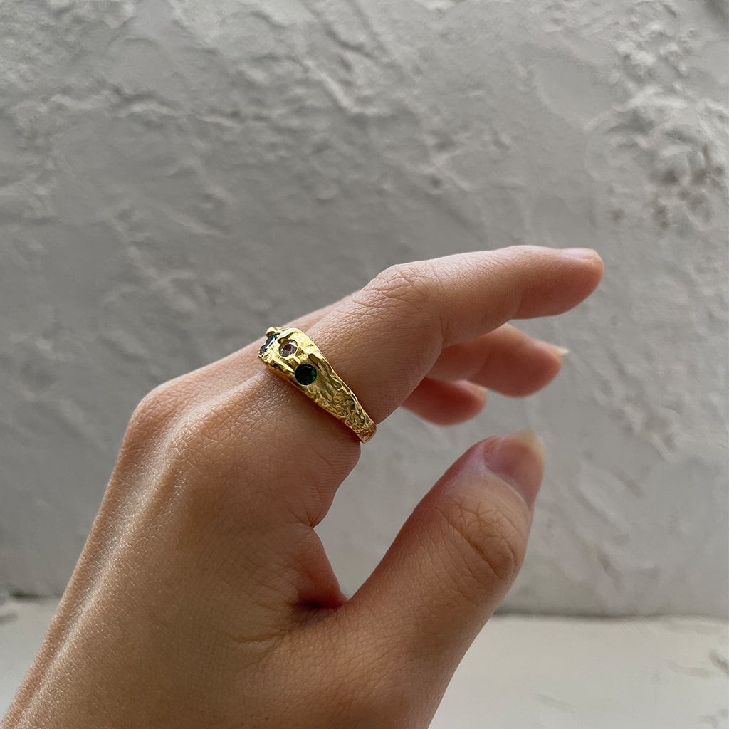 Gold Stone Ring