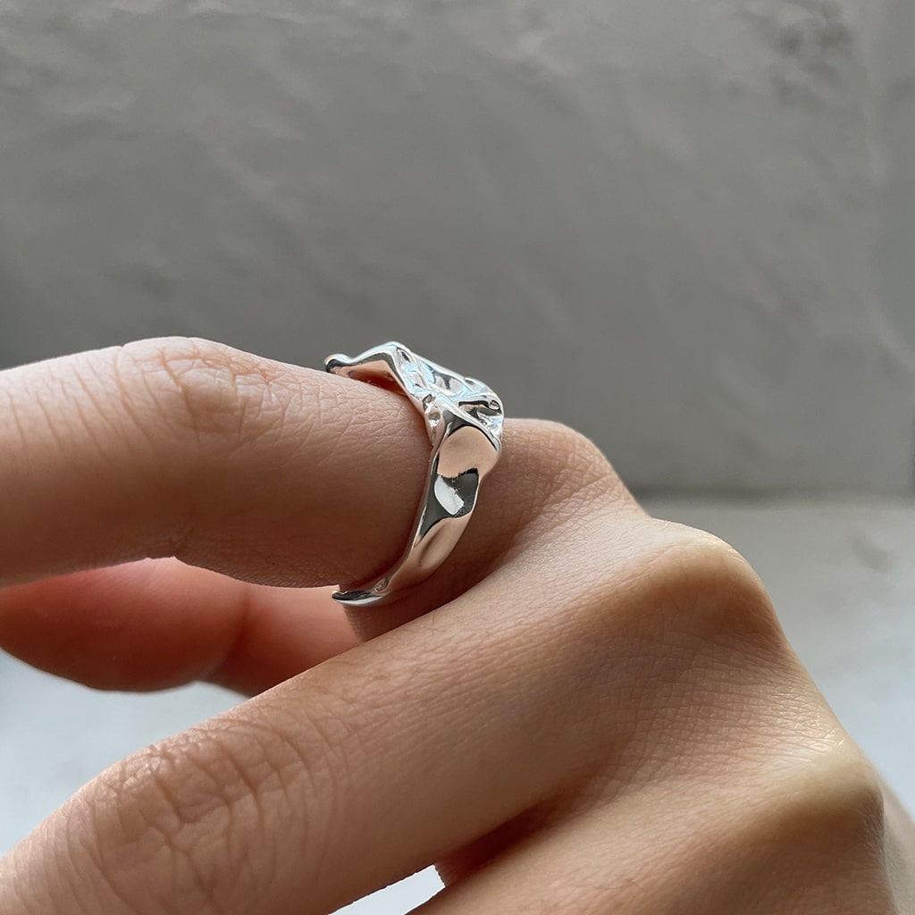 Folded Tin Foil Ring