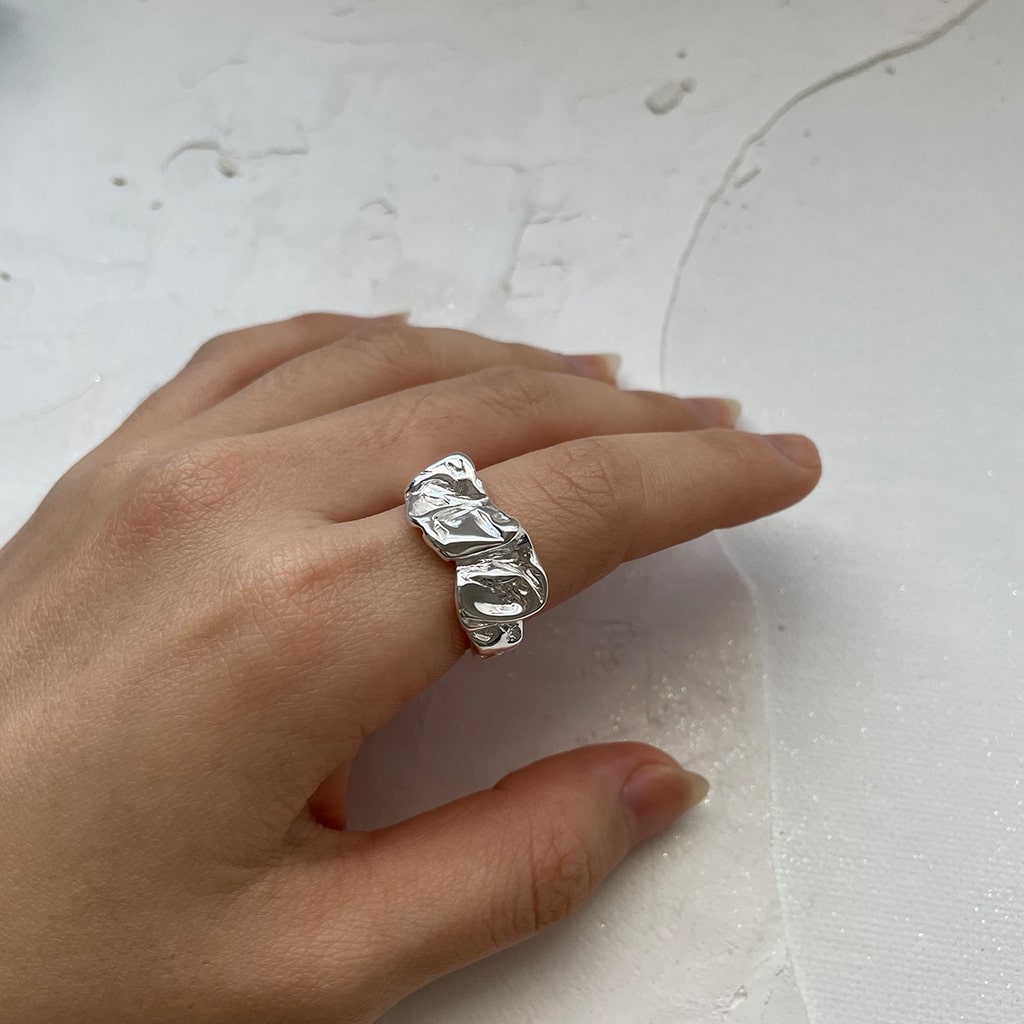 Folded Tin Foil Ring